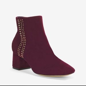 White House Black Market Studded Suede Booties
